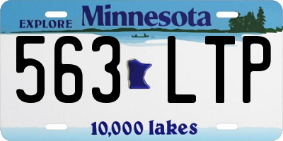 MN license plate 563LTP