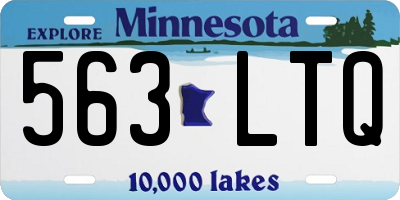 MN license plate 563LTQ
