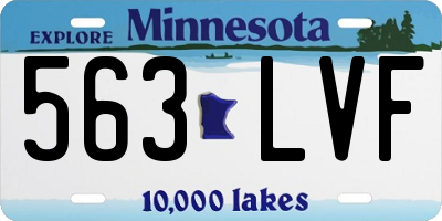 MN license plate 563LVF
