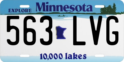 MN license plate 563LVG