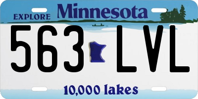 MN license plate 563LVL