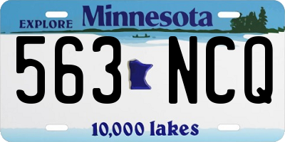 MN license plate 563NCQ
