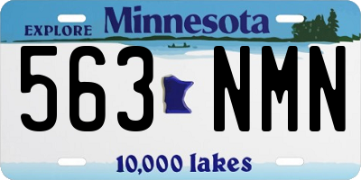 MN license plate 563NMN