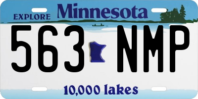MN license plate 563NMP