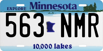 MN license plate 563NMR