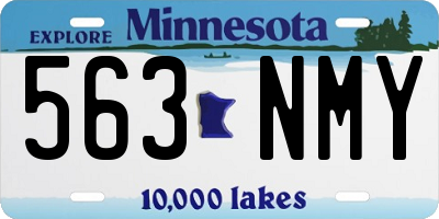 MN license plate 563NMY