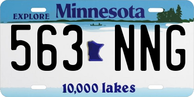 MN license plate 563NNG
