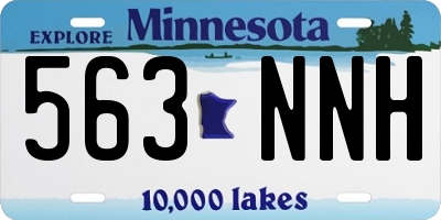 MN license plate 563NNH