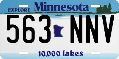 MN license plate 563NNV