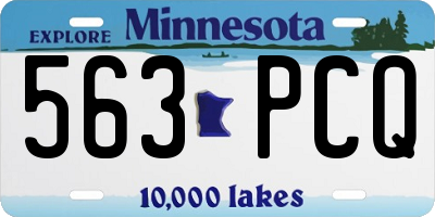 MN license plate 563PCQ