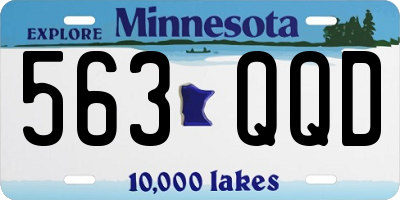 MN license plate 563QQD