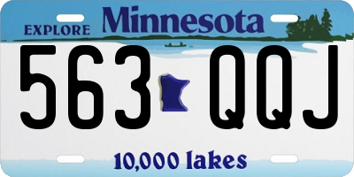 MN license plate 563QQJ