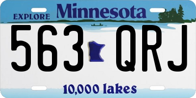 MN license plate 563QRJ