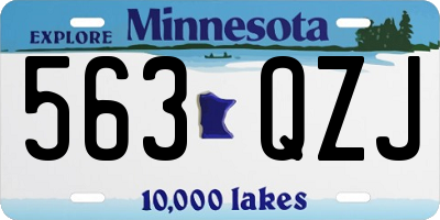 MN license plate 563QZJ