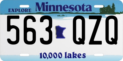 MN license plate 563QZQ