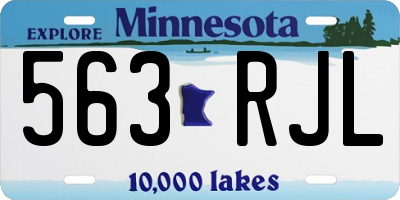 MN license plate 563RJL