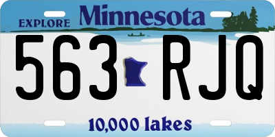 MN license plate 563RJQ
