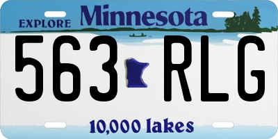 MN license plate 563RLG