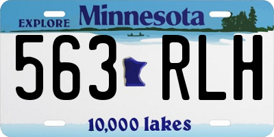 MN license plate 563RLH