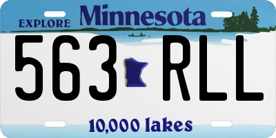 MN license plate 563RLL
