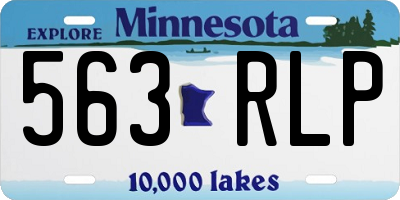 MN license plate 563RLP