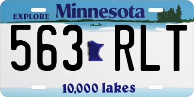 MN license plate 563RLT