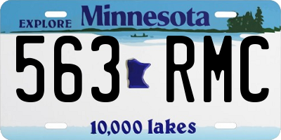 MN license plate 563RMC