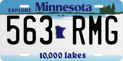 MN license plate 563RMG
