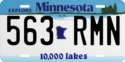 MN license plate 563RMN