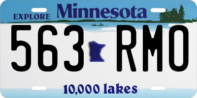 MN license plate 563RMO