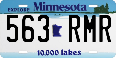 MN license plate 563RMR