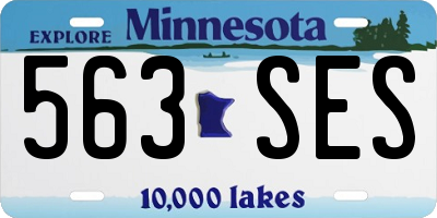 MN license plate 563SES