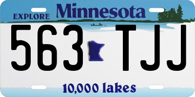 MN license plate 563TJJ