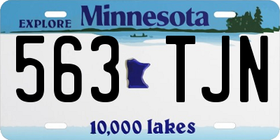 MN license plate 563TJN