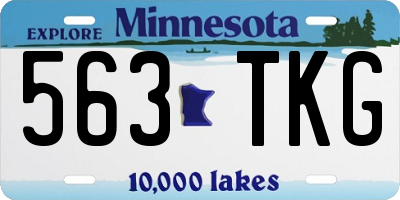 MN license plate 563TKG