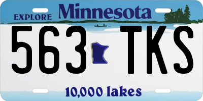MN license plate 563TKS