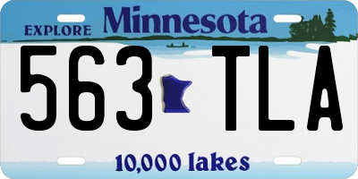 MN license plate 563TLA