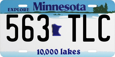 MN license plate 563TLC