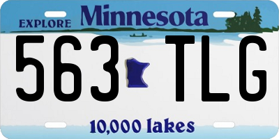 MN license plate 563TLG