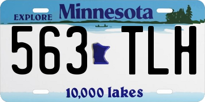 MN license plate 563TLH