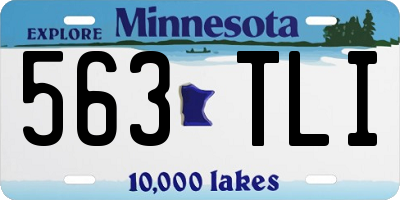 MN license plate 563TLI