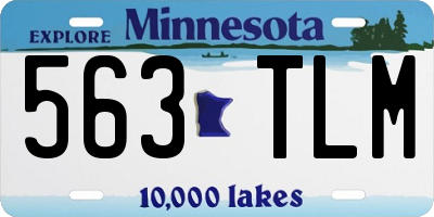 MN license plate 563TLM