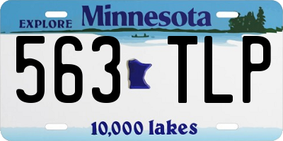 MN license plate 563TLP