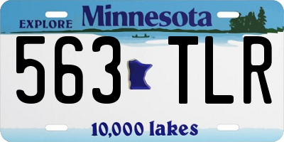 MN license plate 563TLR