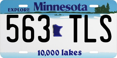 MN license plate 563TLS