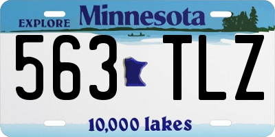 MN license plate 563TLZ