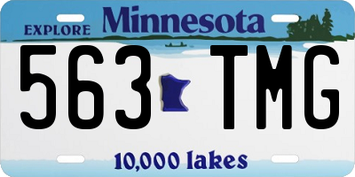 MN license plate 563TMG