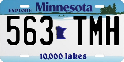 MN license plate 563TMH