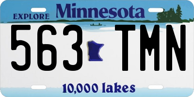 MN license plate 563TMN