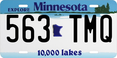 MN license plate 563TMQ
